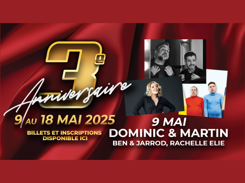 Paire de billets pour Dominic et Martin