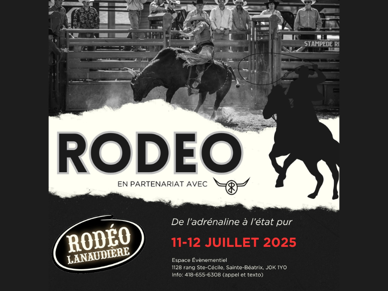 Passe week-end Rodéo Lanaudière pour le 11 & 12 juillet 2025